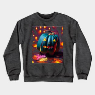 Funny Scary Pumpkin Crewneck Sweatshirt